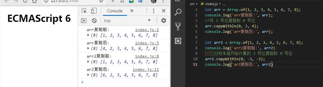 ECMAScript 6 数组扩展实例详解中包含的哪些特性或方法，能详细解释一下吗？