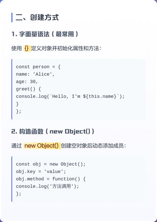 JavaScript中对象定义的方法有哪些？