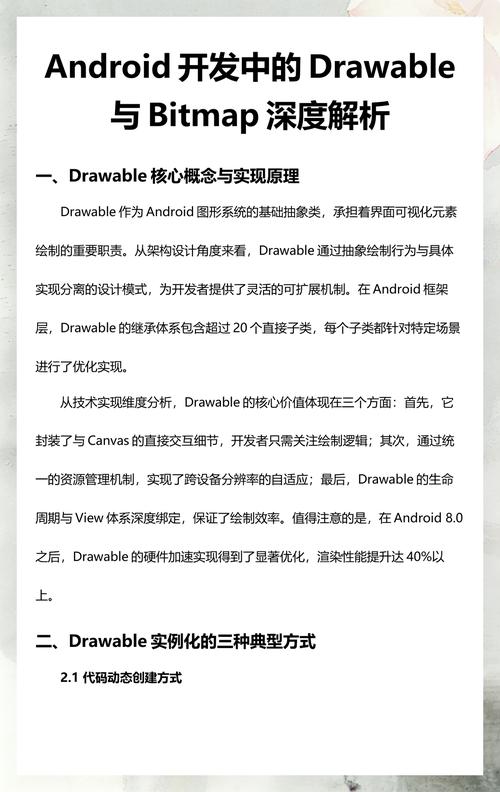 Android中Bitmap与Drawable有何区别？