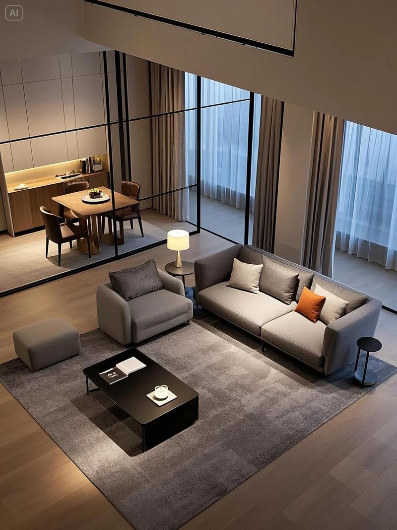 如何打造视觉焦点突出且风格清新极简的家居环境？