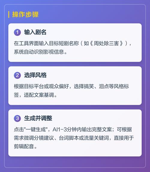 轻松创作，一键生成，短剧解说文案？有没有什么简单高效的方法？