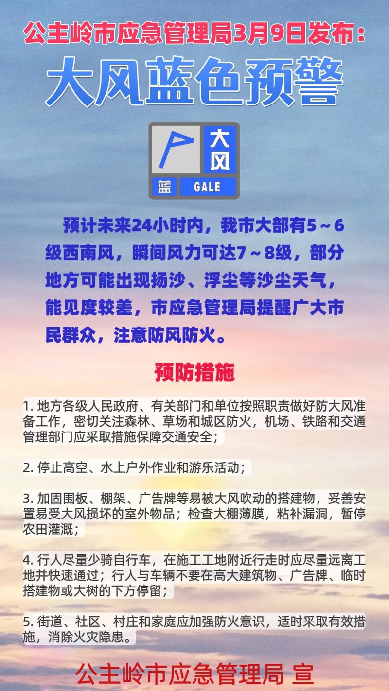 青岛市气象台发布大风蓝色预警时如何采取有效防范措施应对？