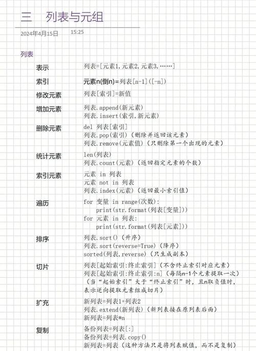Python列表总结分享要点有哪些？