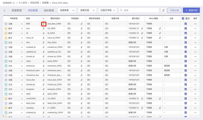 数据库中n字段具体指哪一项详细内容？