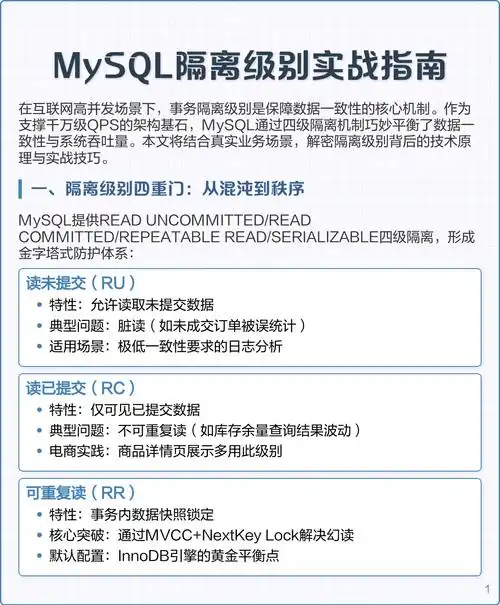 MySQL中不同事务隔离级别如何影响锁的获取与释放？