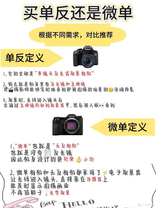 单反和微单相机区别大吗？如何根据需求选择更适合的型号？