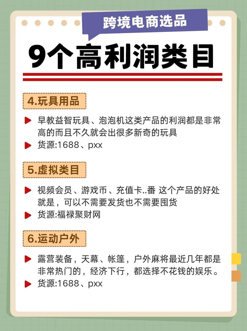 跨境电商选品难吗？这5个品类能帮你提升40%利润？