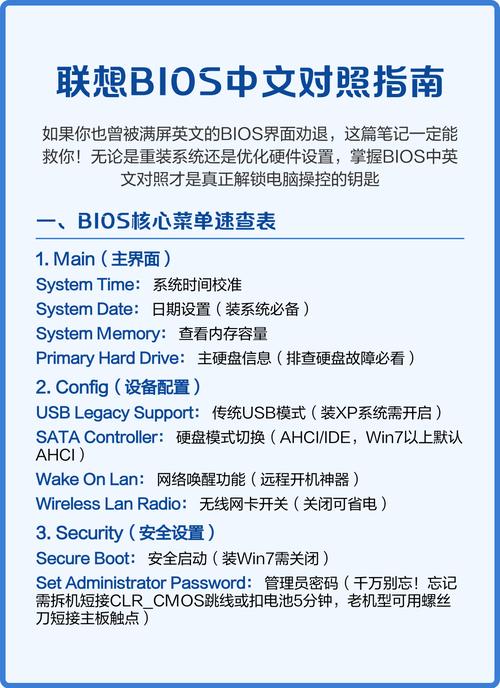 联想笔记本重装系统，如何进入BIOS设置进行系统安装操作？
