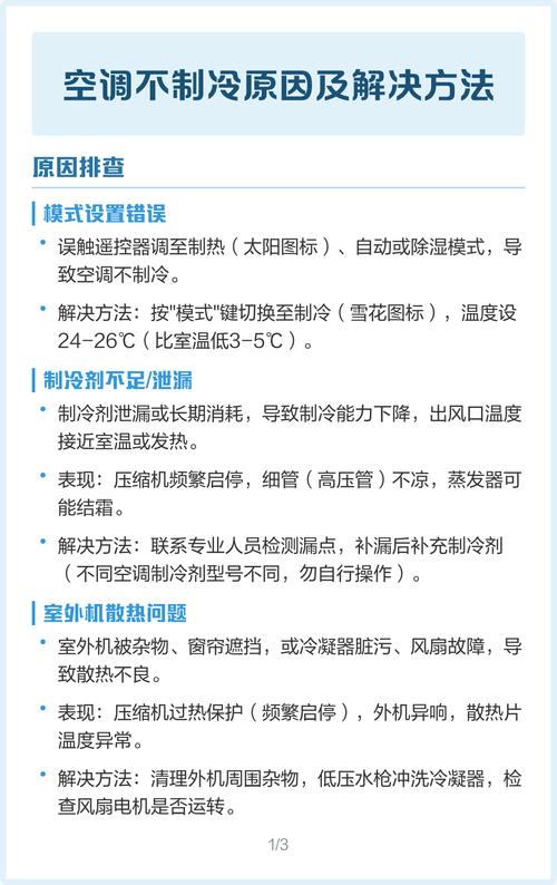 空调不制冷不工作是什么原因导致的维修方法有哪些？