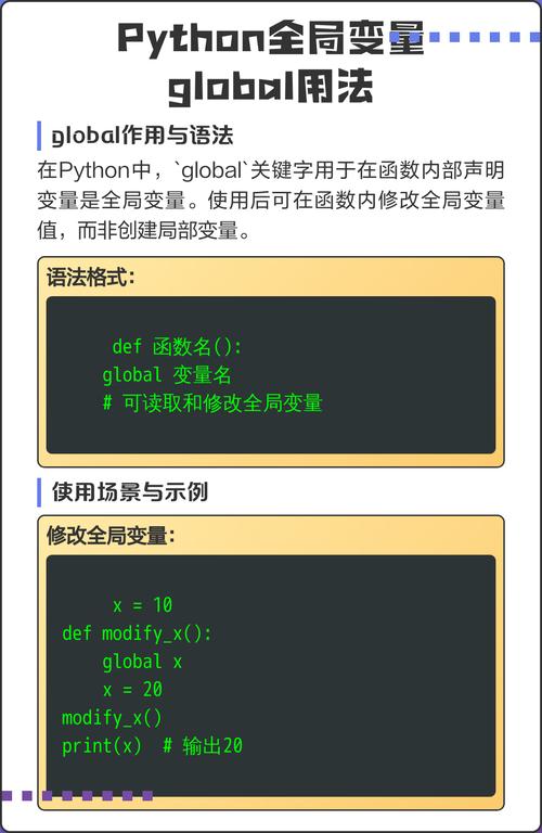 Python中如何使用global变量？