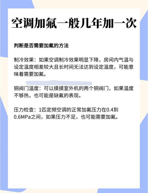 空调加氟的最佳时间是什么时候？如何判断空调是否需要加氟？