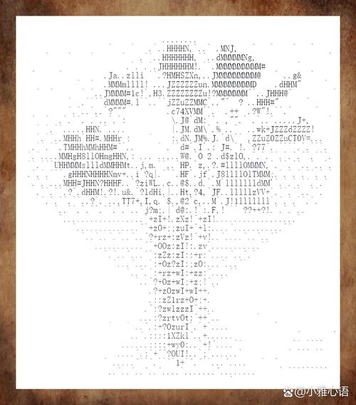 如何用ASCII字符巧妙制作个性化图片？