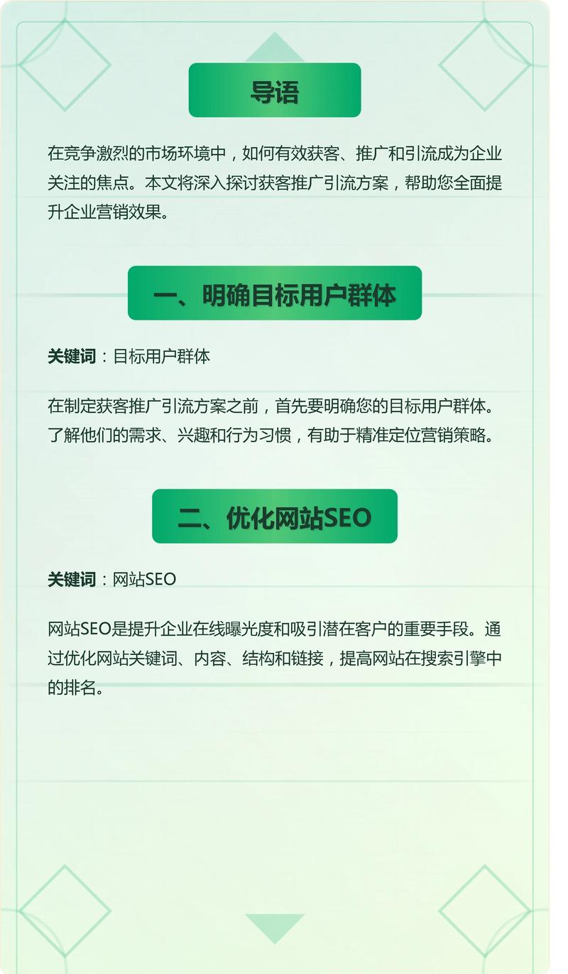 如何制定一个高效的网站推广方案以提升企业SEO营销效果？
