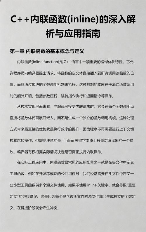 c++中内联函数inline的具体应用案例是怎样的？