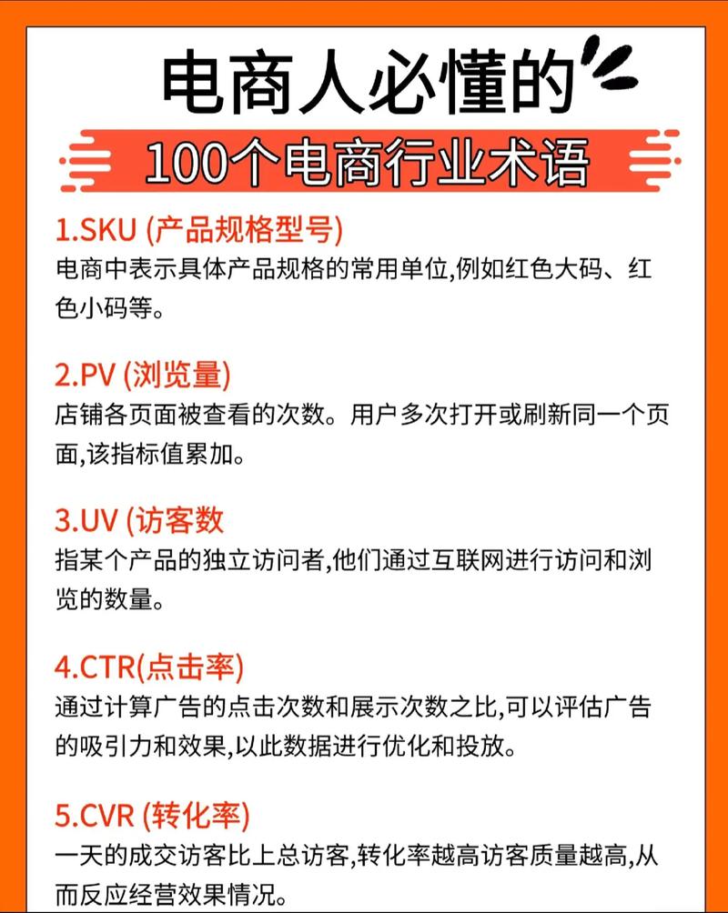 抖音电商术语速查手册里有哪些常见电商词汇解释？