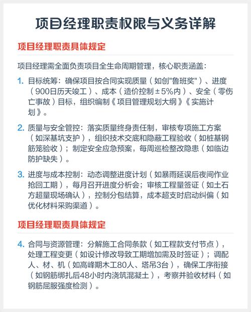 项目经理的权限与职责有何具体区别？如何准确界定？
