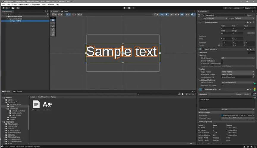 如何让UnityTextMeshPro富文本超链接默认字体追加字体支持长尾词？