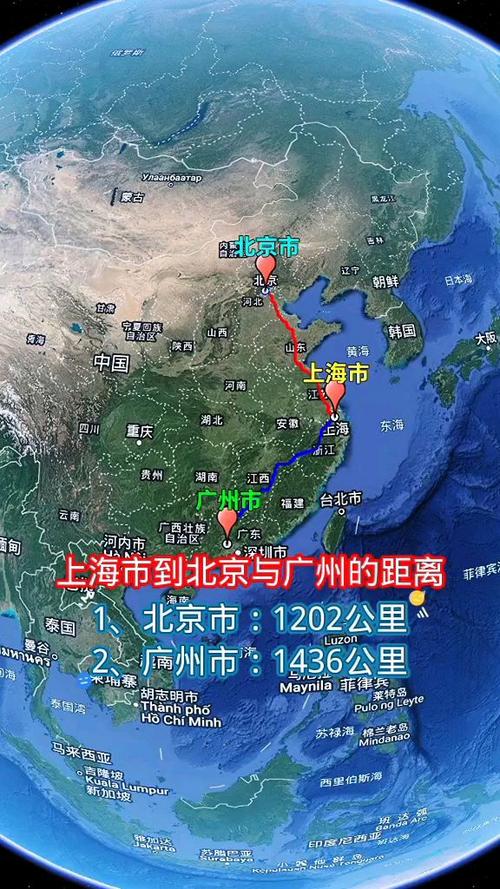 百度地图能帮我计算一下从北京到上海的直线距离是多少呢？