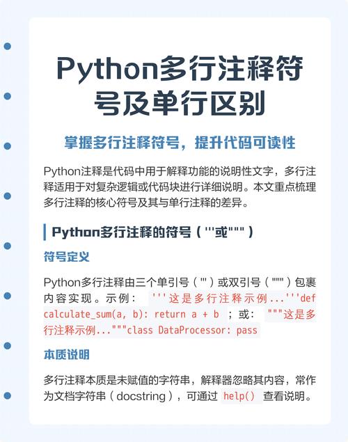 Python中单行注释和多行注释的用法有何区别？