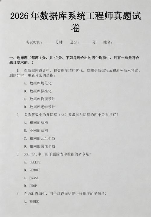 数据库系统工程师中级考试包含哪些具体内容？