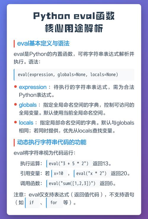 Python函数eval的多样应用解析有哪些？