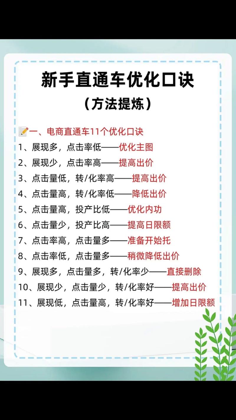 如何通过直通车权重优化技巧,实现转化率显著提升?