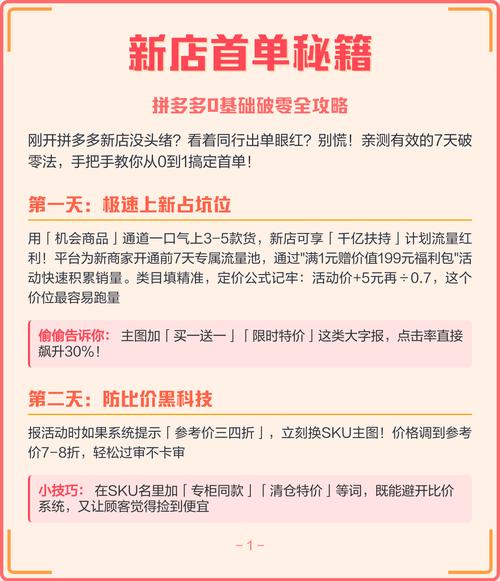 拼多多店铺如何快速破零，打造爆款销售秘诀？