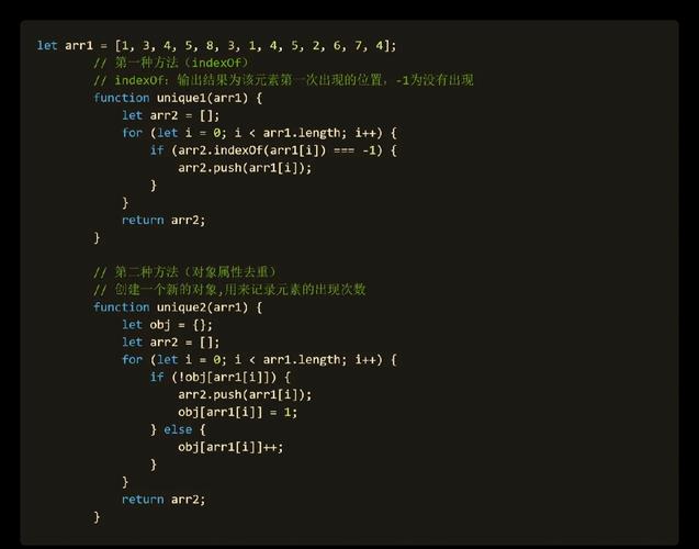 如何全面对比JavaScript中实现数组去重的各种方法及其优缺点？