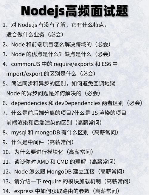 有哪些基于Node.js的前端面试题值得分享？