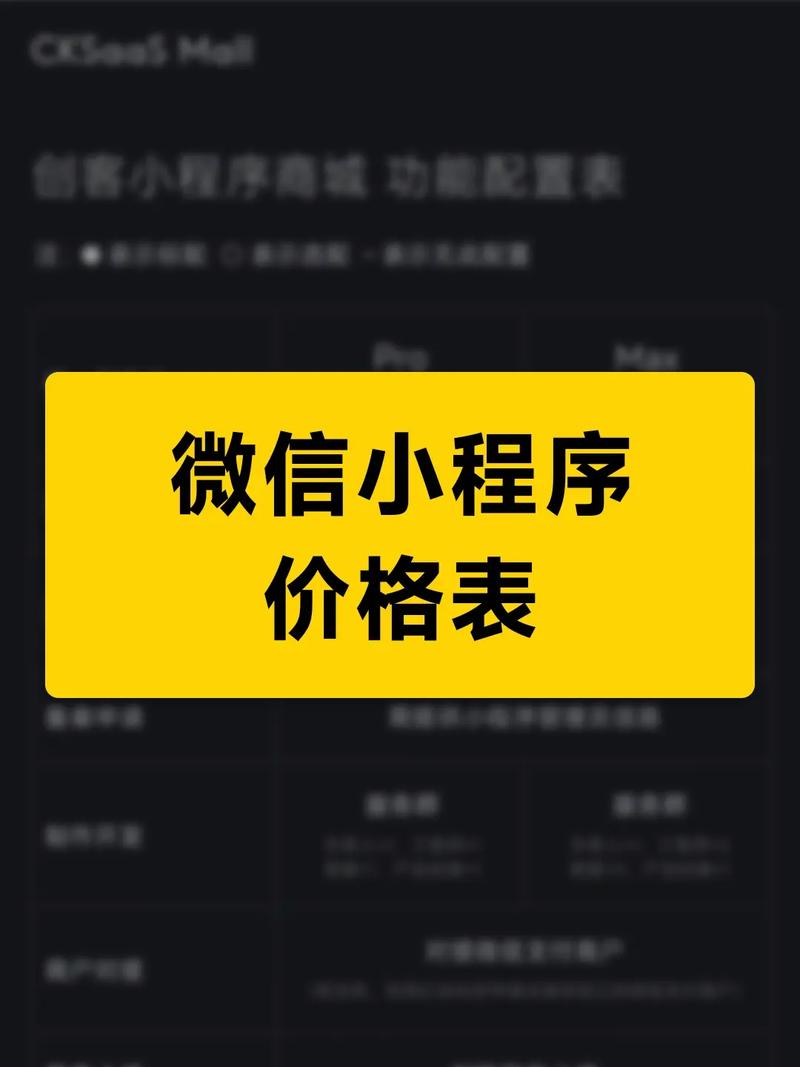 定制微信小程序价格透明吗？有没有性价比高的方案？