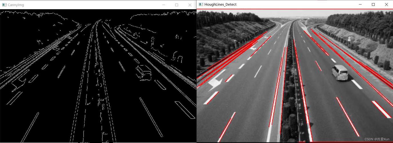如何用OpenCV结合霍夫变换技术实现高效交通车道线自动检测？
