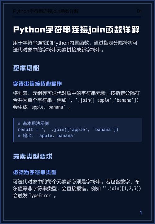 如何用Python 2.x的join()函数将字符串列表巧妙拼接成一句长字符串？