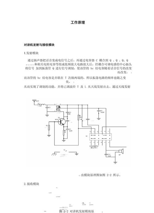 对讲机内部电路是如何通过无线电波实现双向通信的原理图工作原理？