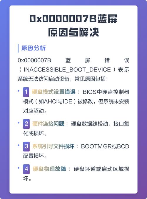 电脑蓝屏显示0x0000007B蓝屏代码怎么办？
