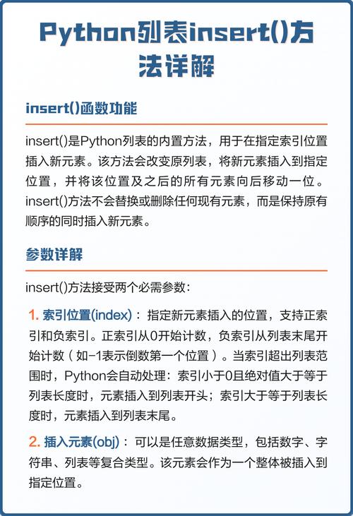Python中insert函数如何正确应用在列表中？