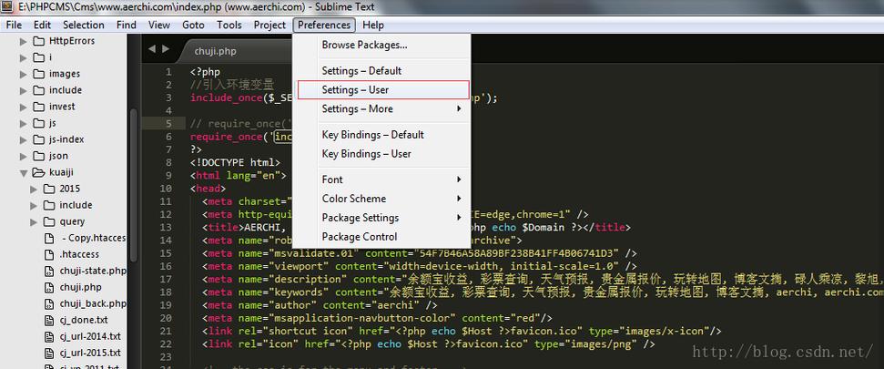 Sublime Text 3如何设置Tab键自动缩进为四个空格？