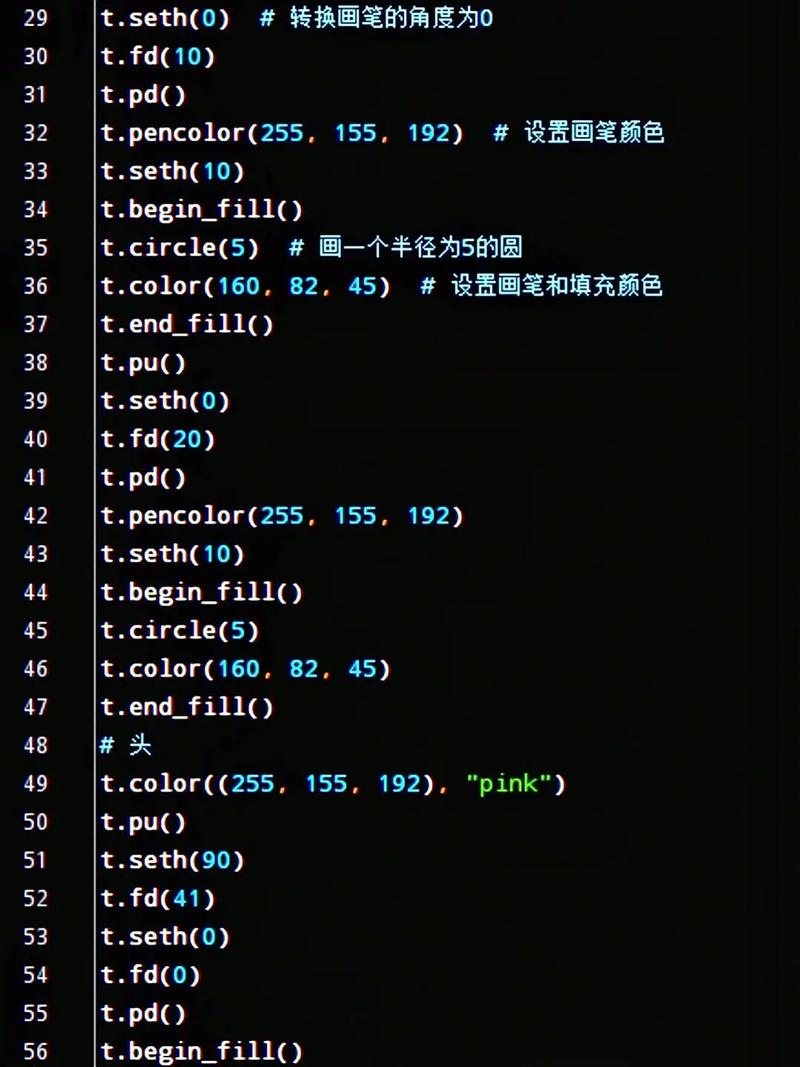 如何用Python turtle库实现小猪佩奇绘制示例代码？