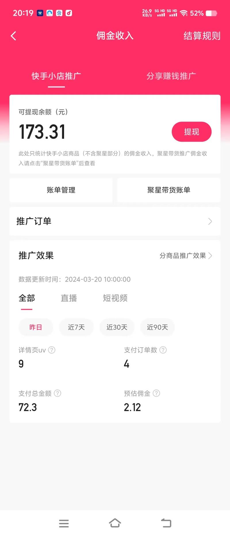 快手卖货的佣金和平台费，是否都明码标价呢？