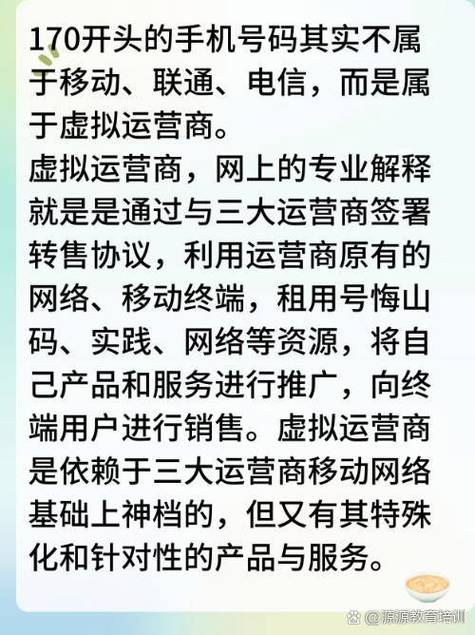 170虚拟运营商具体指的是什么？
