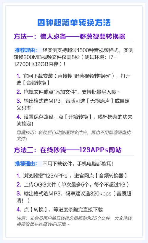 如何高效地将ogg音频无损转换为mp3格式？