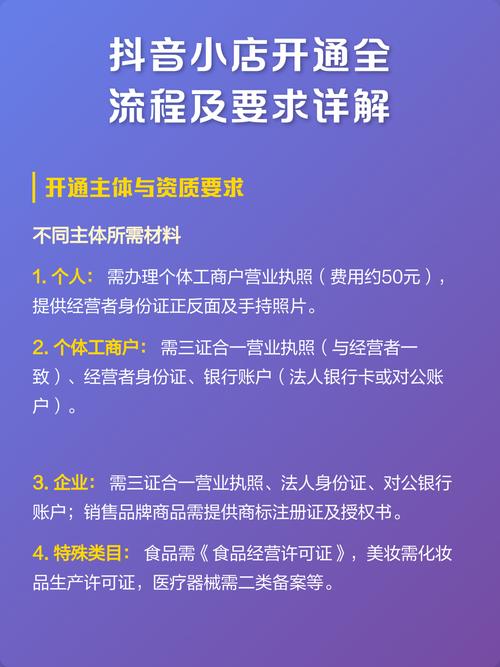 如何快速开通个人抖音小店？必备条件与详细步骤解析？