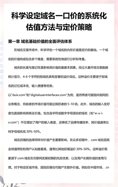 一口价域名定价依据是什么？揭秘关键因素！