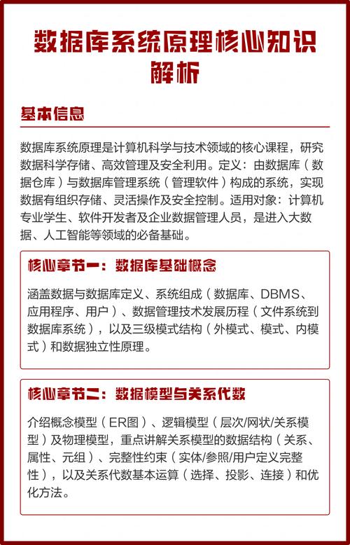 数据库原理都涵盖了哪些核心知识点？