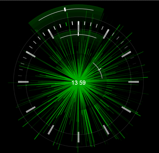 如何用JS制作一个炫酷的网页动态时钟特效？