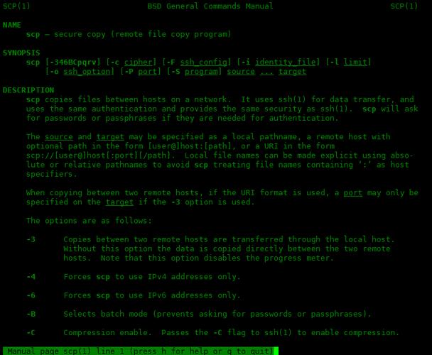 如何将远程上传文件通过scp实现？