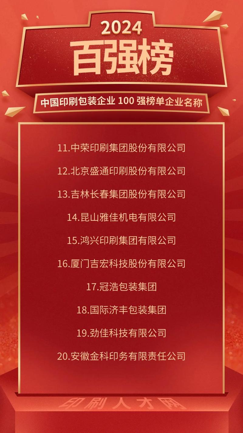 2024年全国印刷厂排名揭晓，哪家企业成为印刷行业领军者？