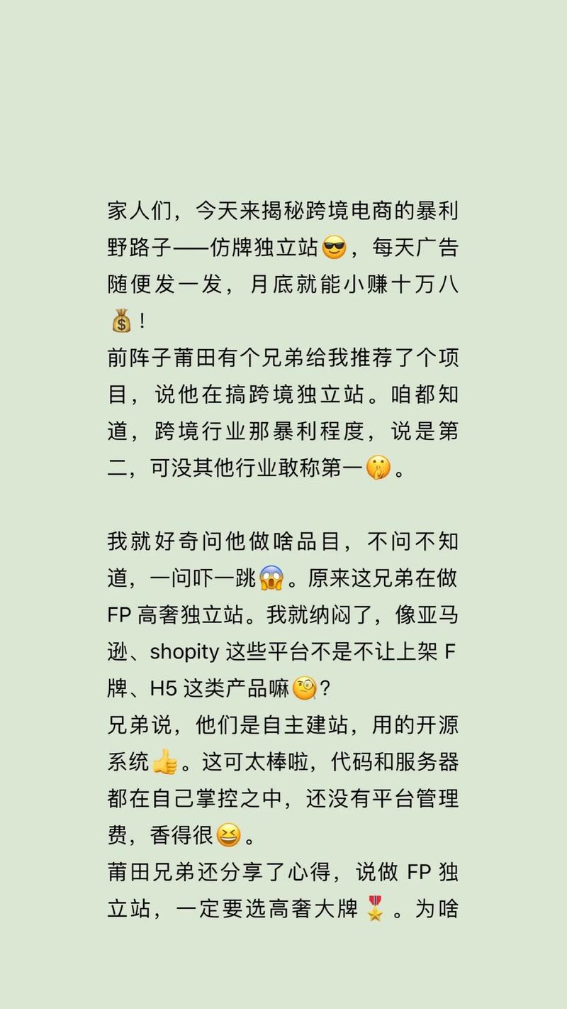 卖仿牌独立站真的可行吗？这商业模式靠谱吗？