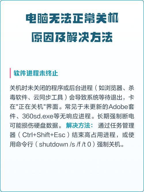 电脑突然无法正常关机怎么办？有没有快速解决的办法？