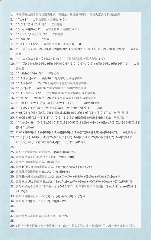 请问有哪些常用的正则表达式用于匹配金钱、非负整数、正整数和邮箱？