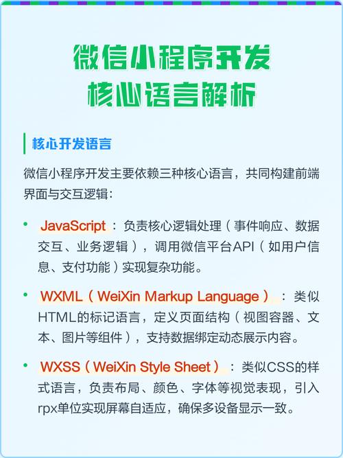 微信小程序开发主要支持哪些编程语言？